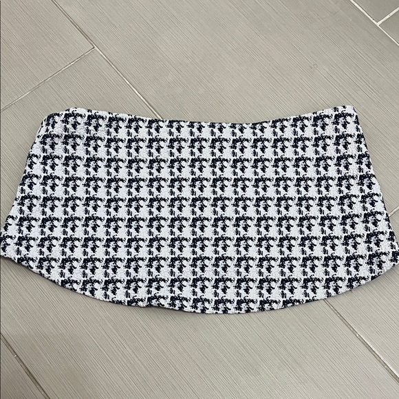 DEVON WINDSOR Monochrome Houndstooth Bandeau - Picture 1 of 4